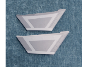 Flyfans J-20 Mighty Dragon Twin 70mm EDF Jet Vertical Fin Set 